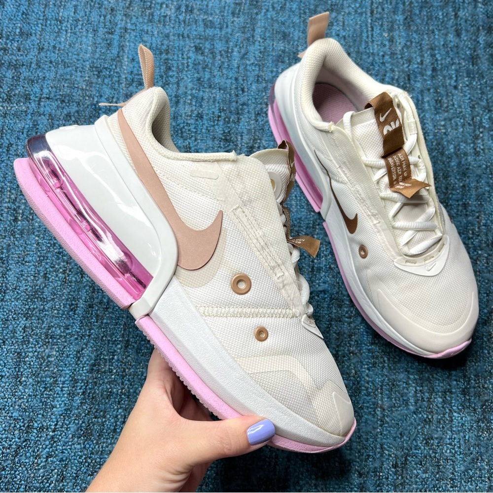 Nike Air Max Up Sneakers in Sail Metallic Red Bronze Pink Women's Size 8 Shoes